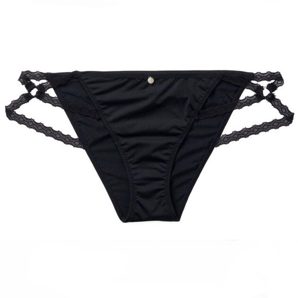 Adore Me Abi Black Cheeky Panties Large - Picture 3 of 8